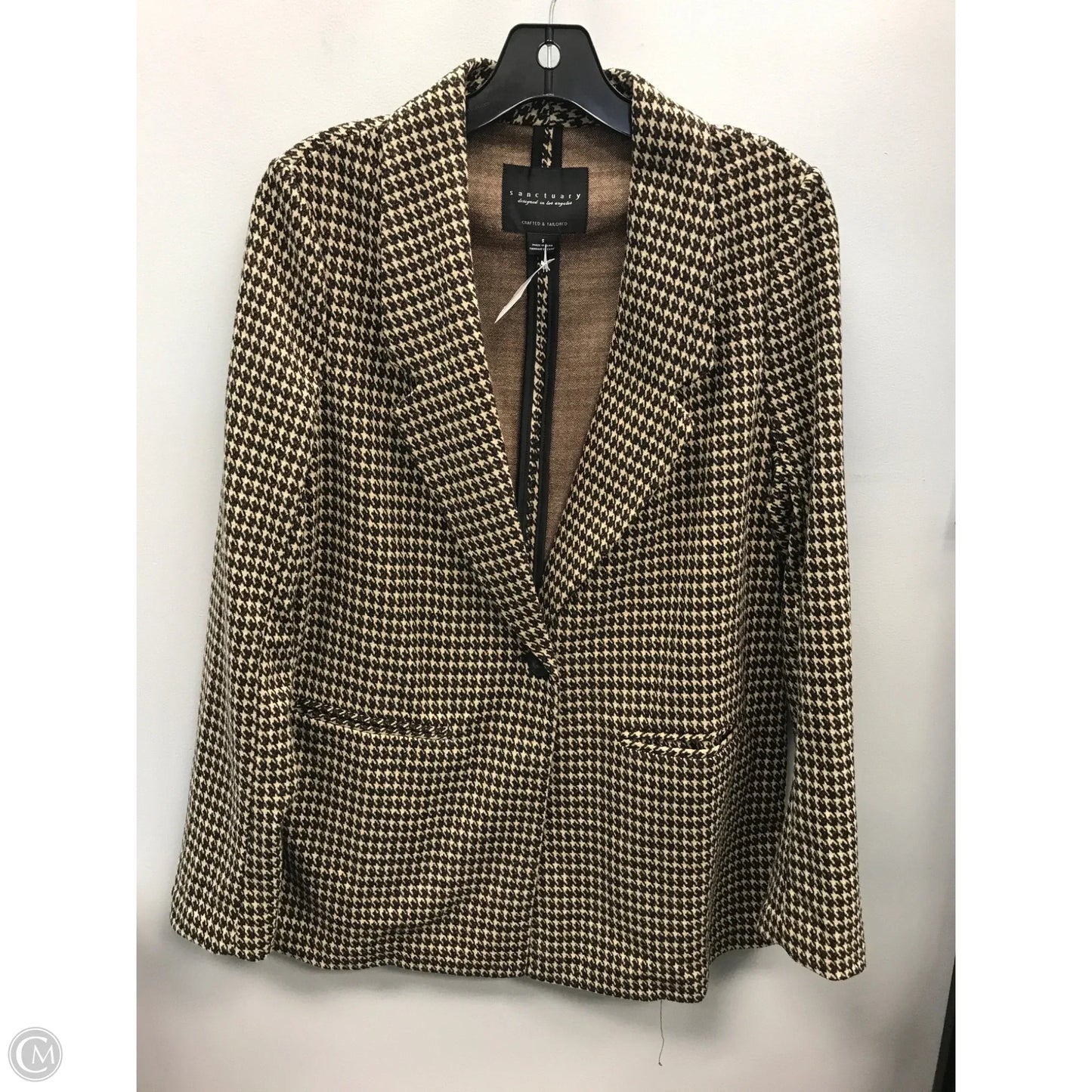 Blazer By Sanctuary In Checkered Pattern, Size: S