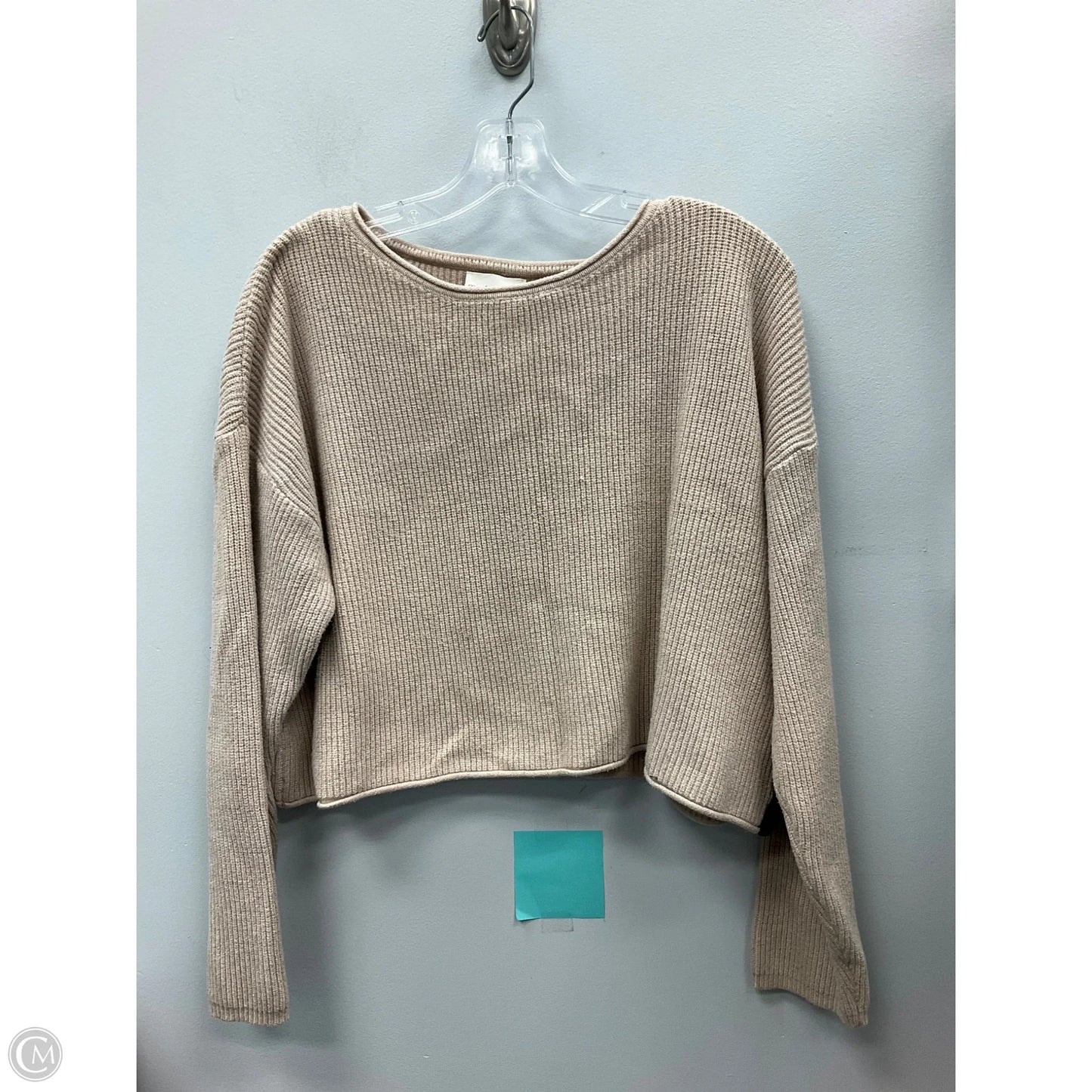 Sweater By Clothes Mentor In Tan, Size: L