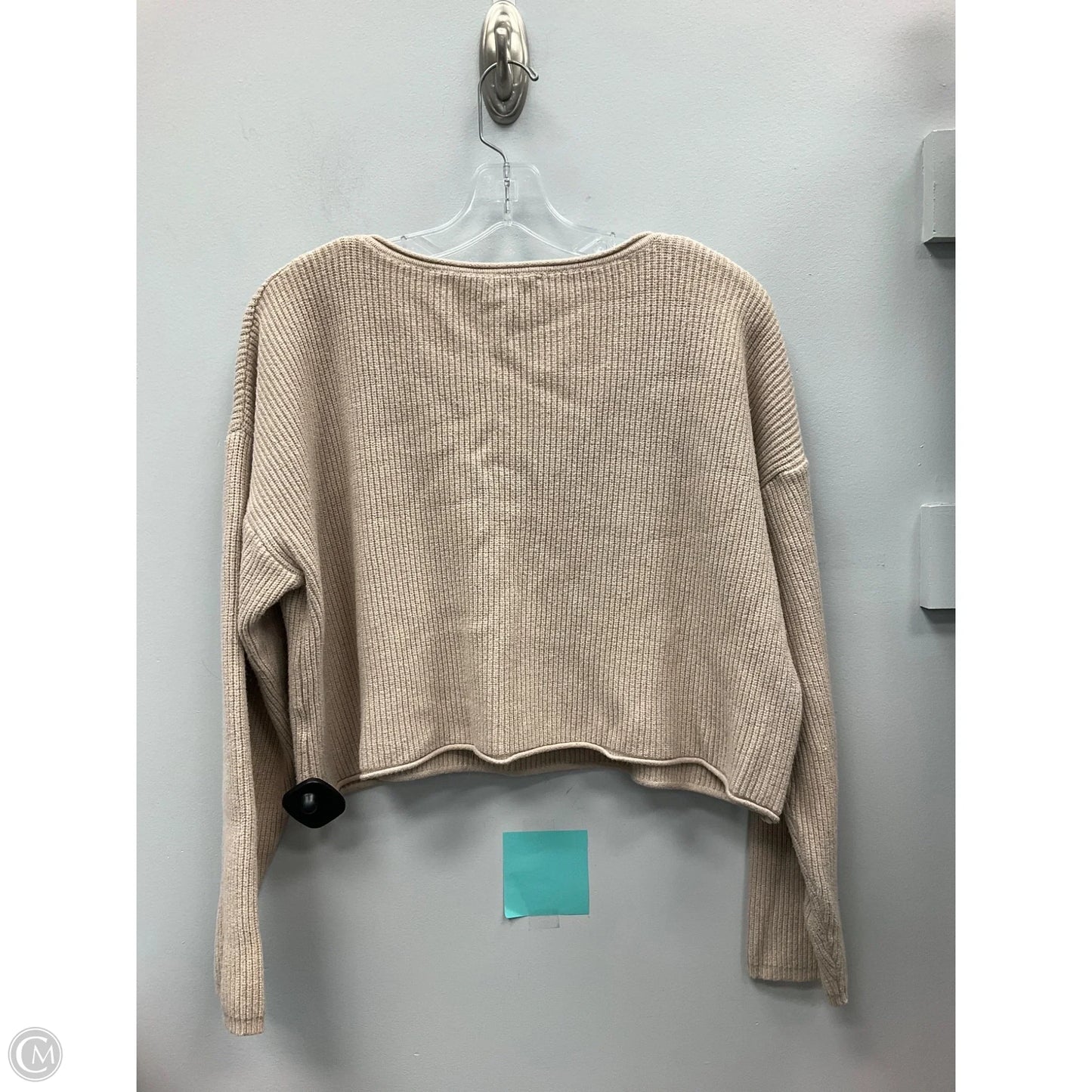 Sweater By Clothes Mentor In Tan, Size: L