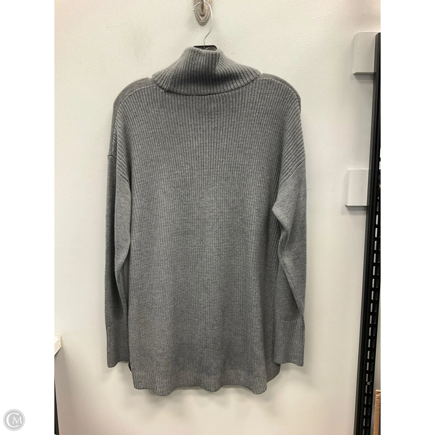 Sweater By Loft In Grey, Size: L