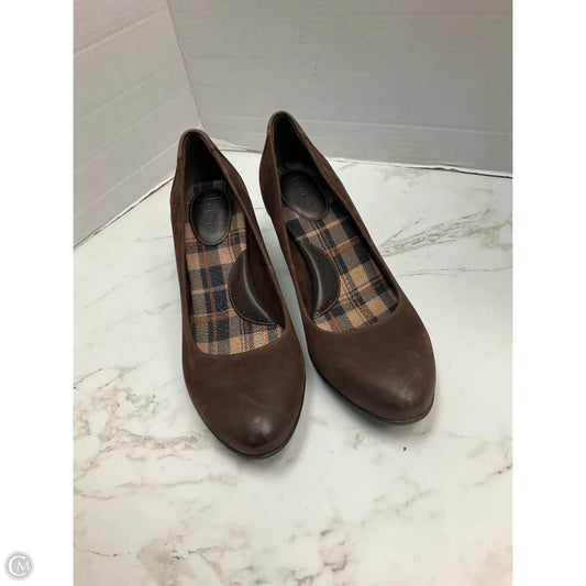 Shoes Heels Block By Boc In Brown, Size: 7