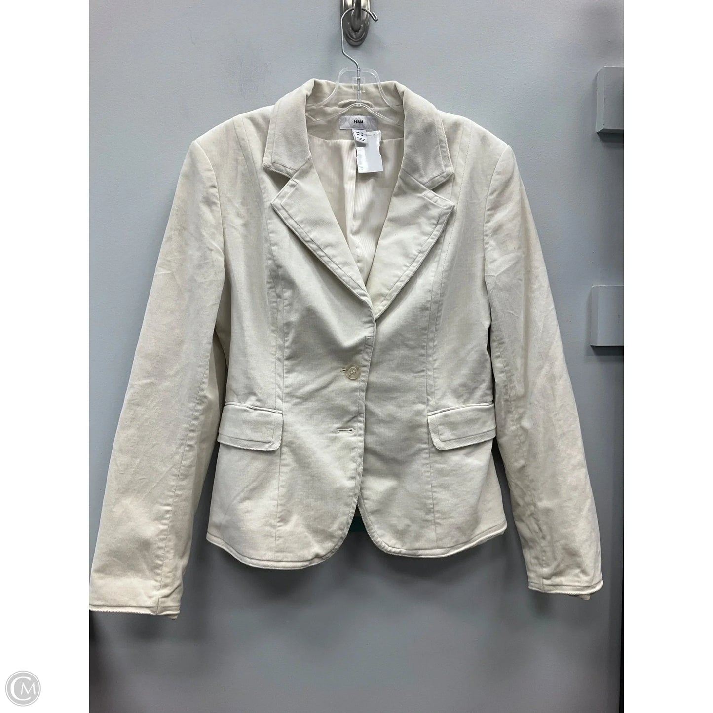 Blazer By H&m In Cream, Size: 10