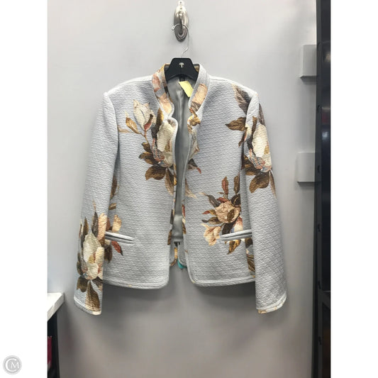 Blazer By Ellen Tracy In Floral Print, Size: 14