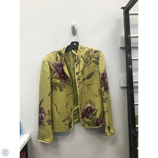 Blazer By Ellen Tracy In Green & Purple, Size: 14