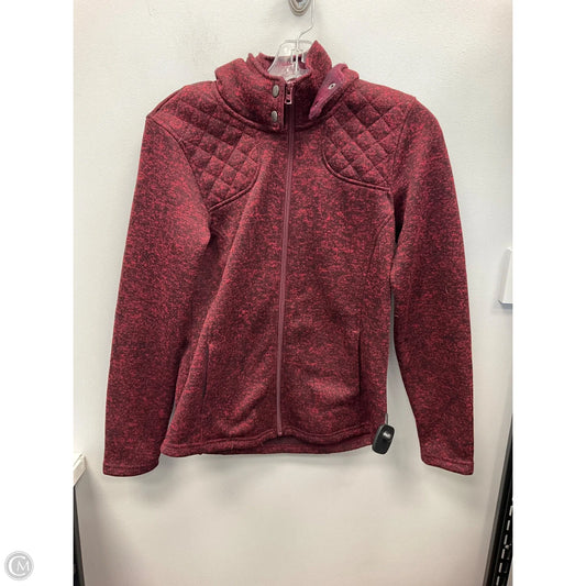 Jacket Fleece By Eddie Bauer In Red, Size: S