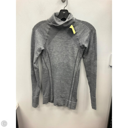 Athletic Top Long Sleeve Collar By Athleta In Grey, Size: Xs