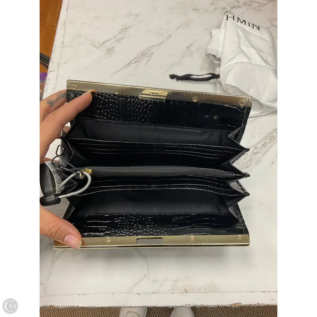 Clutch Designer By Brahmin, Size: Medium