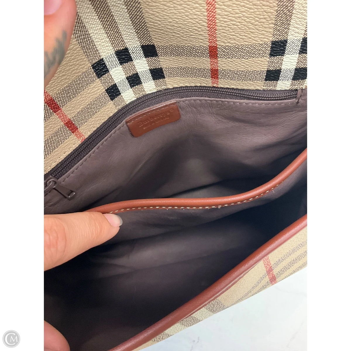 Accessory Luxury Designer Label By Burberry, Size: Medium