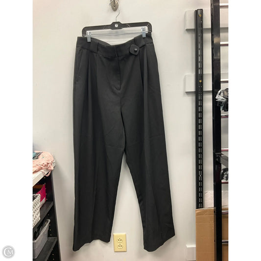 Pants Wide Leg By River Island In Black, Size: 16