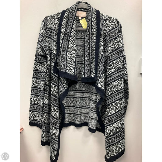 Sweater Cardigan By Skies Are Blue In Black & White, Size: M