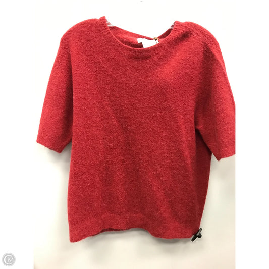 Sweater Short Sleeve By Cmc In Red, Size: Xl