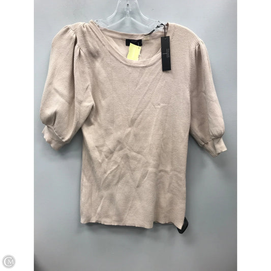 Top Short Sleeve By Tahari In Beige, Size: L
