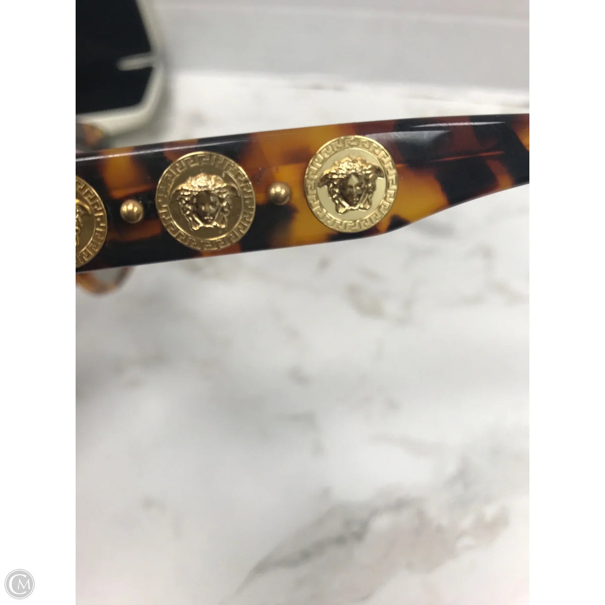 Sunglasses Luxury Designer By Versace, Size: