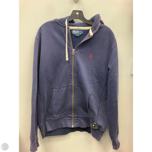 Sweatshirt Hoodie By Polo Ralph Lauren In Navy, Size: L