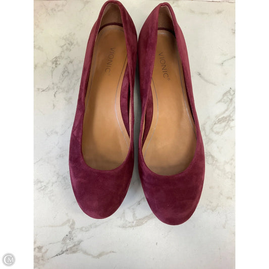 Shoes Flats By Vionic In Red, Size: 9.5