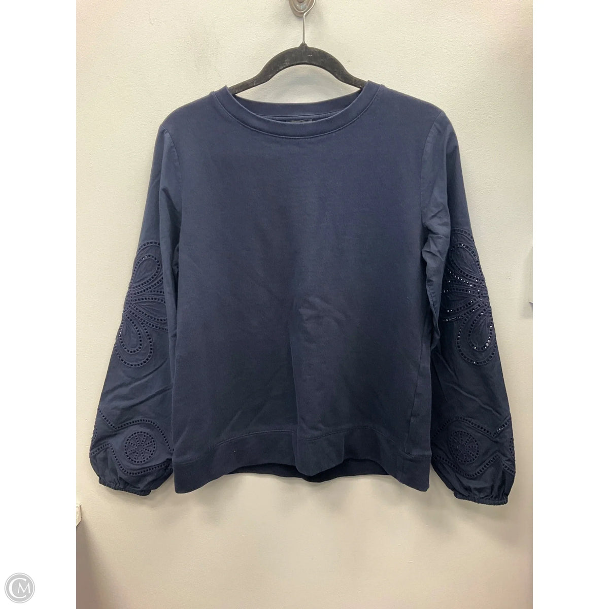 Top Long Sleeve By Talbots In Navy, Size: S