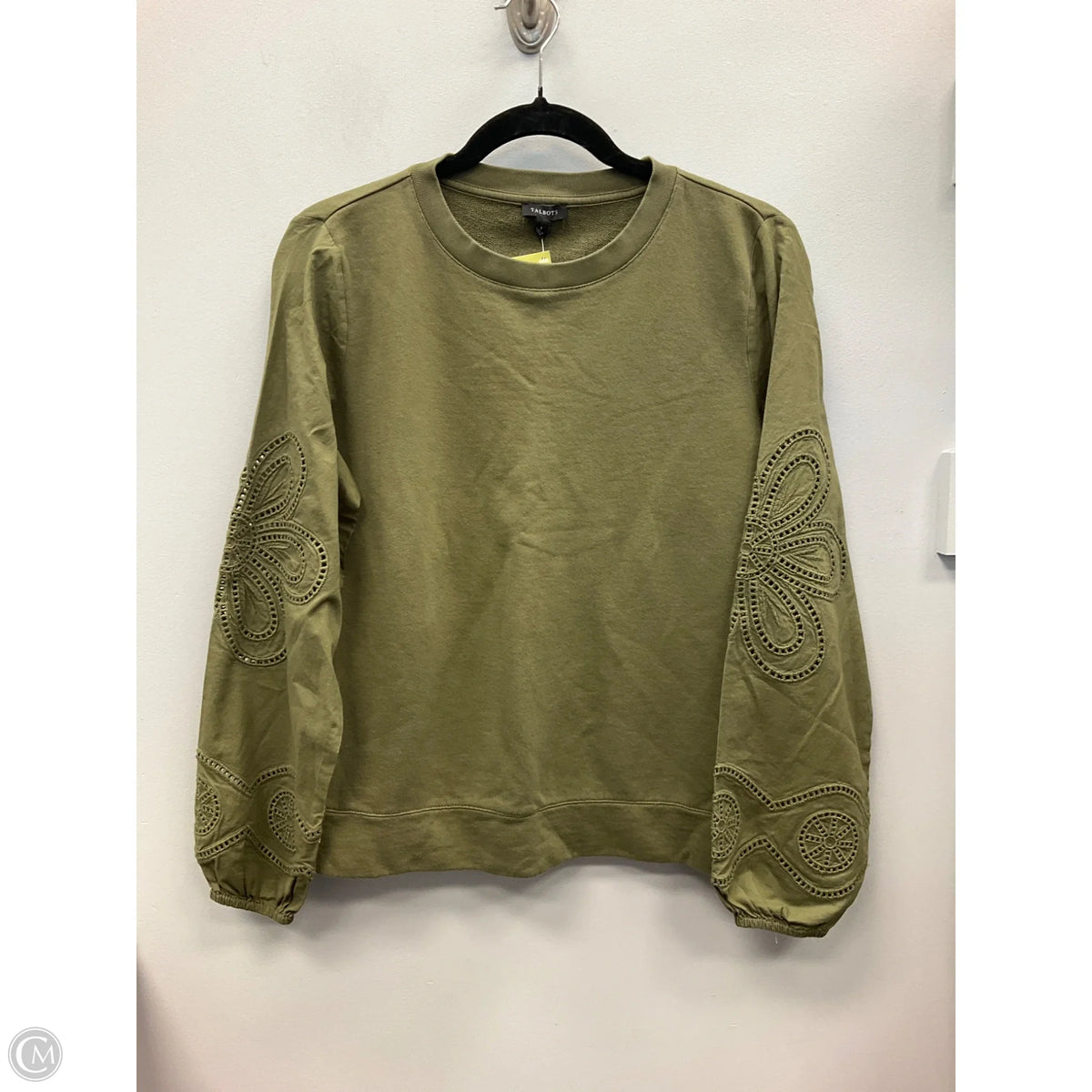Top Long Sleeve By Talbots In Green, Size: S
