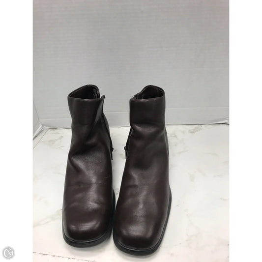 Boots Ankle Heels By White Mountain In Brown, Size: 7.5