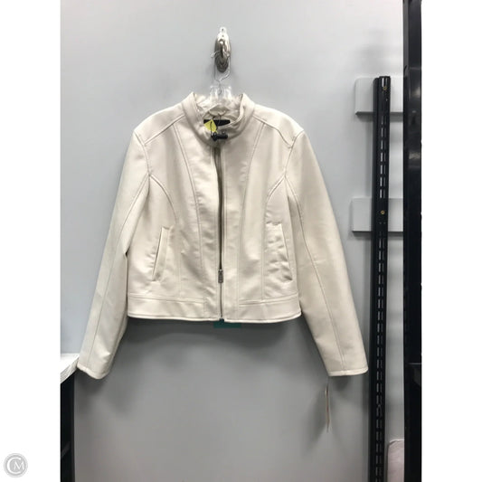 Jacket Moto By Levis In Cream, Size: Xl