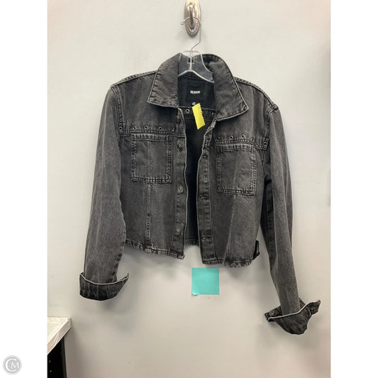 Jacket Denim By Hudson In Black Denim, Size: Xs