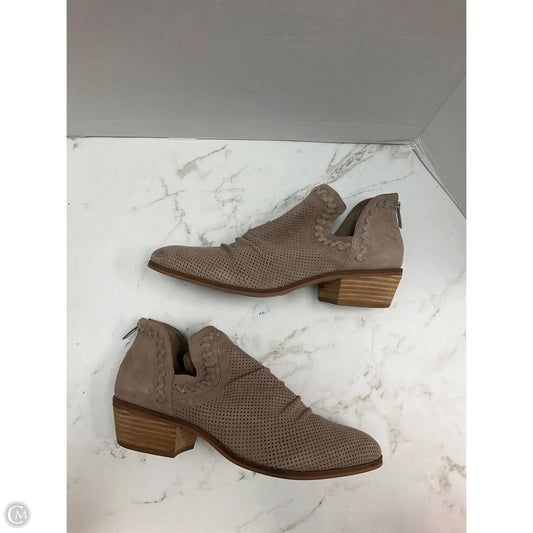 Boots Ankle Heels By Vince Camuto In Taupe, Size: 11