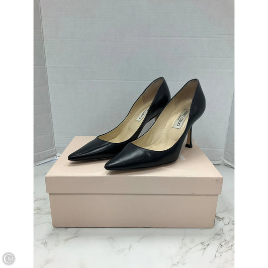 Shoes Luxury Designer By Jimmy Choo In Black, Size: 6.5