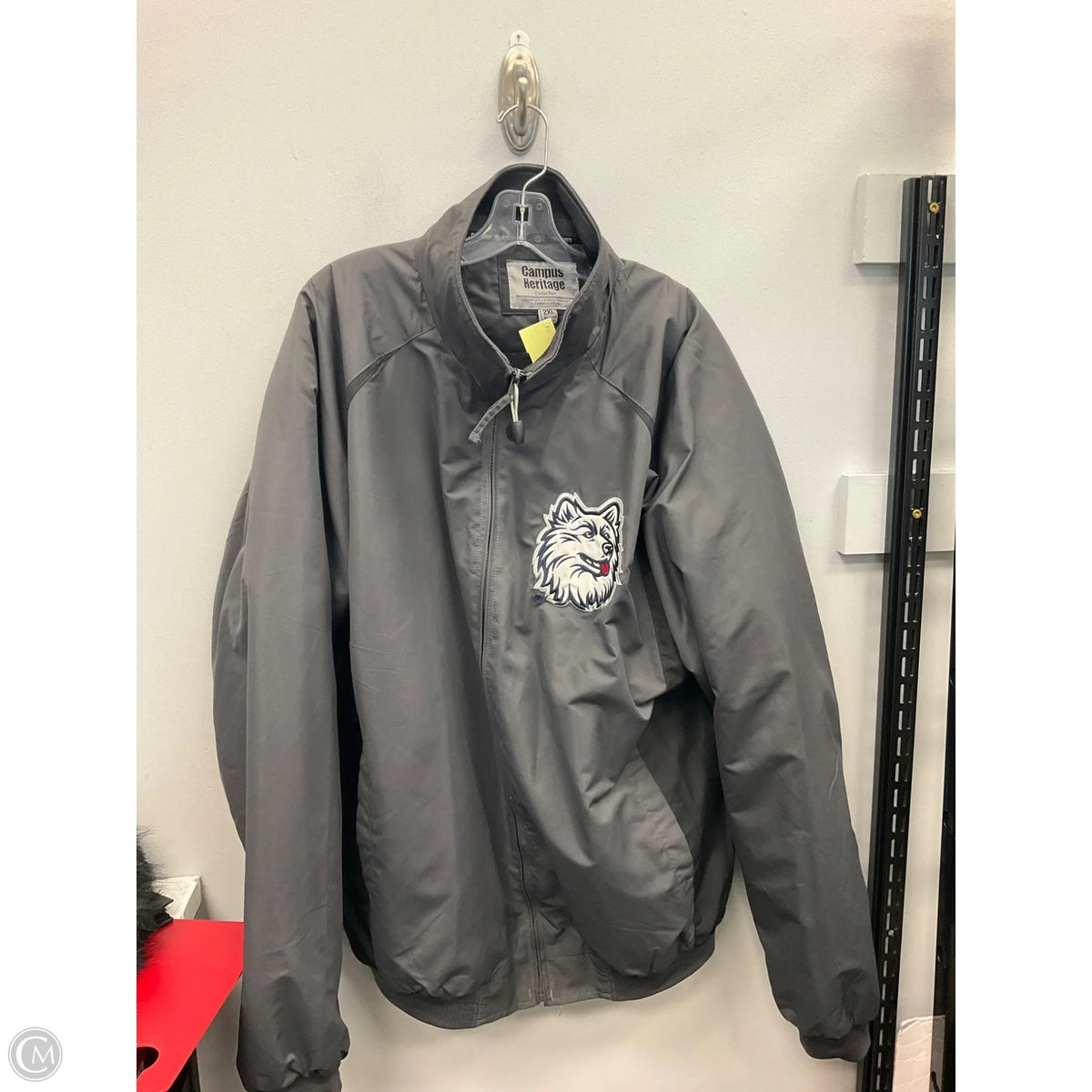 Jacket Puffer & Quilted By Cmc In Grey, Size: 2x