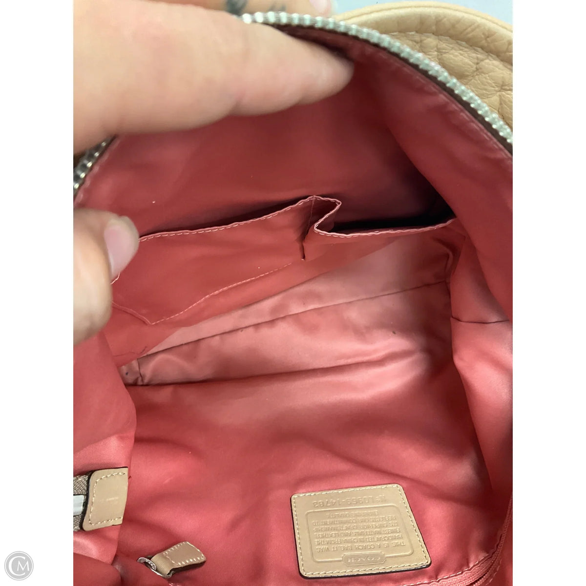 Tote Designer By Coach, Size: Medium
