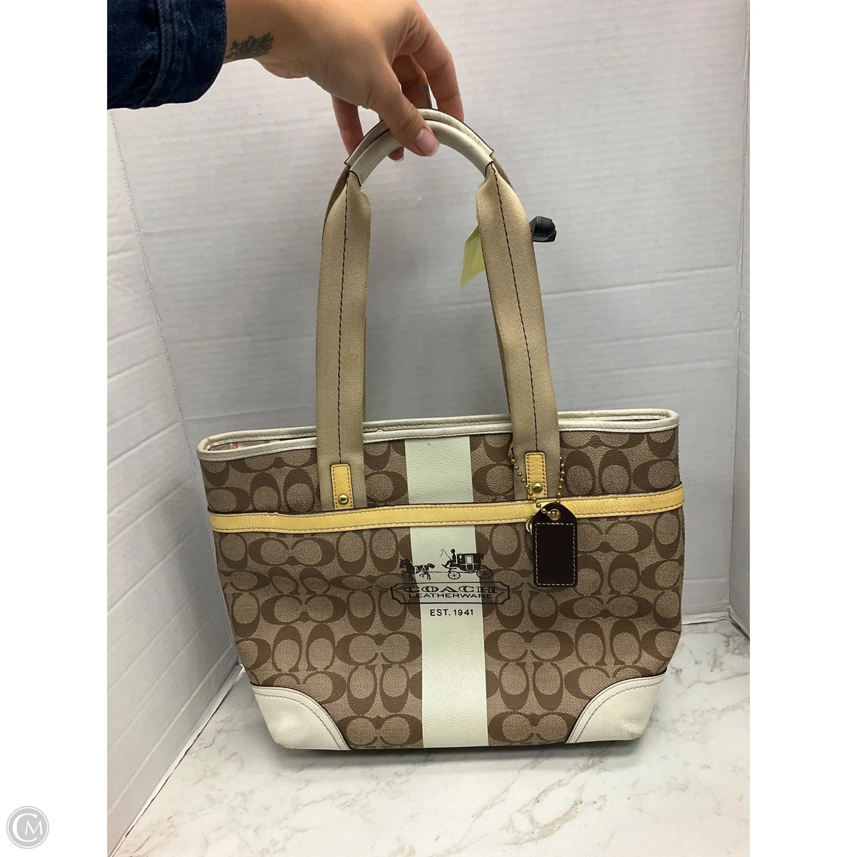 Handbag Designer By Coach, Size: Medium