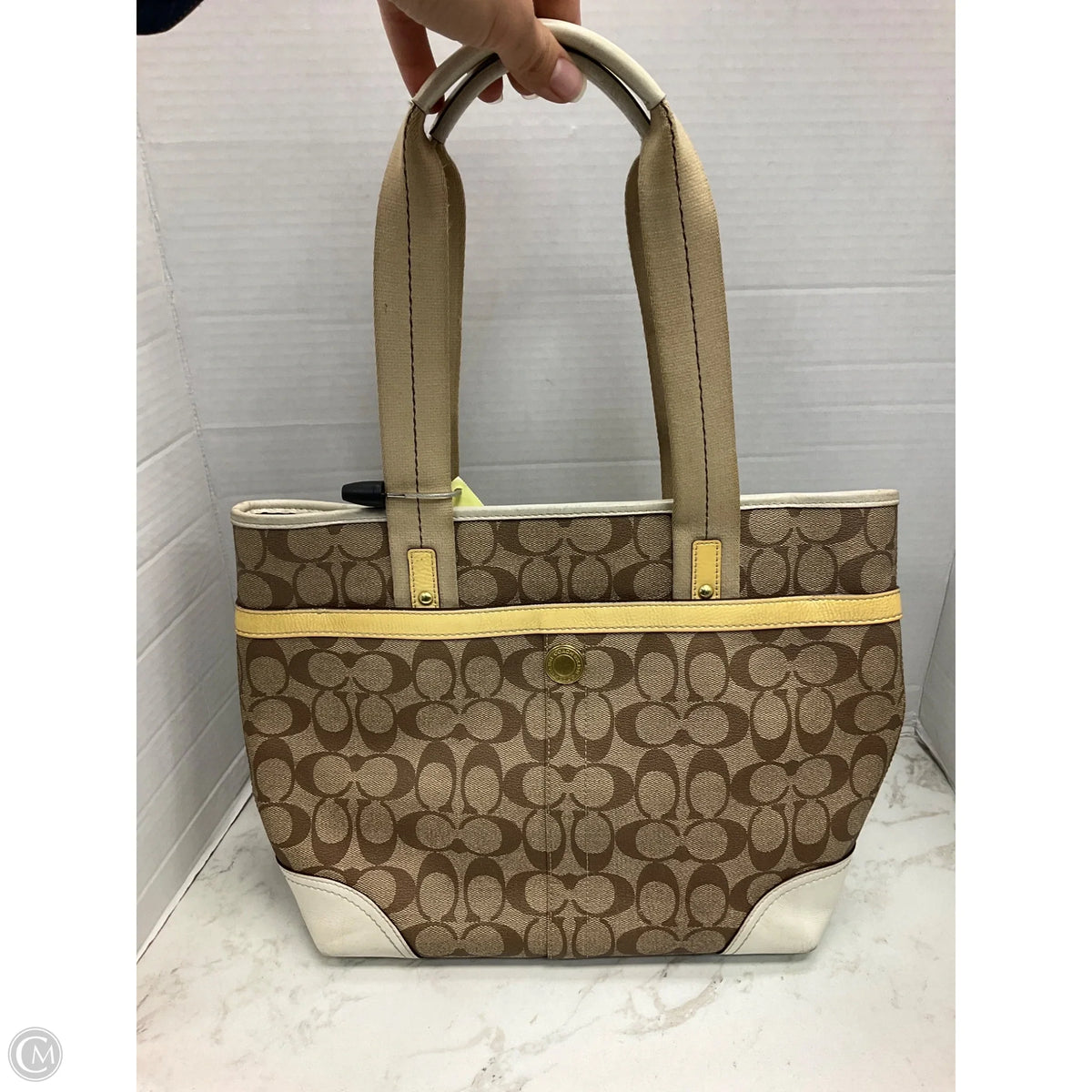 Handbag Designer By Coach, Size: Medium