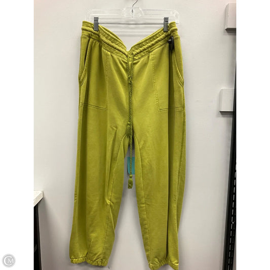 Pants Joggers By Daily Practice By Anthropologie In Chartreuse, Size: Xl