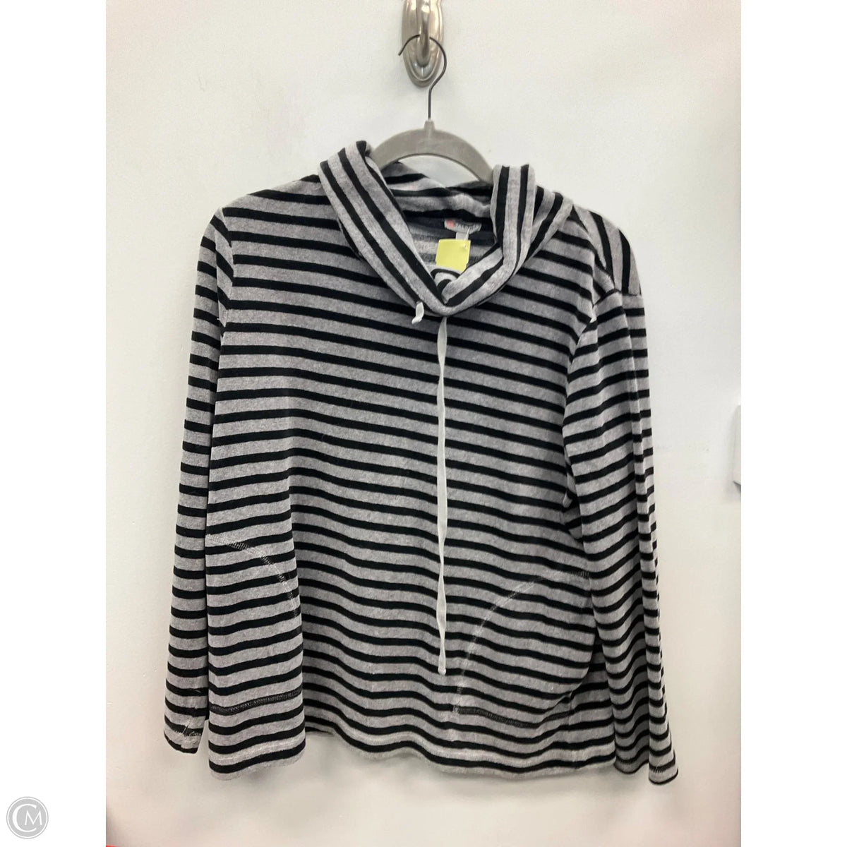 Top Long Sleeve By Talbots In Striped Pattern, Size: L