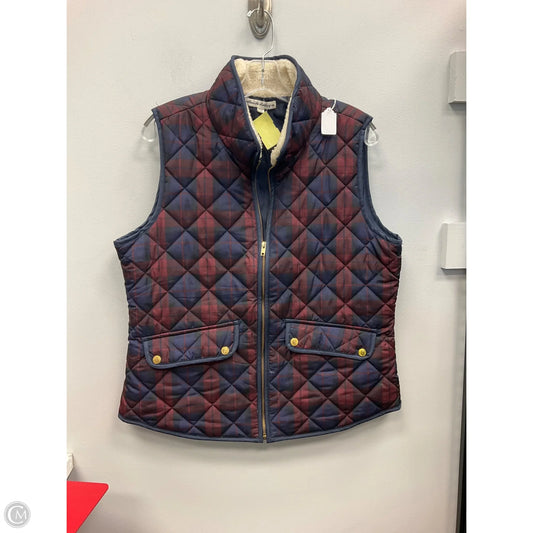 Vest Puffer & Quilted By Telluride In Plaid Pattern, Size: Xl