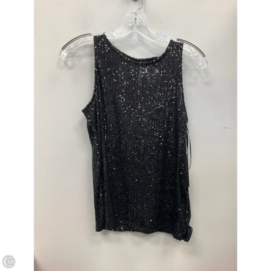 Top Sleeveless By Halogen In Black, Size: S
