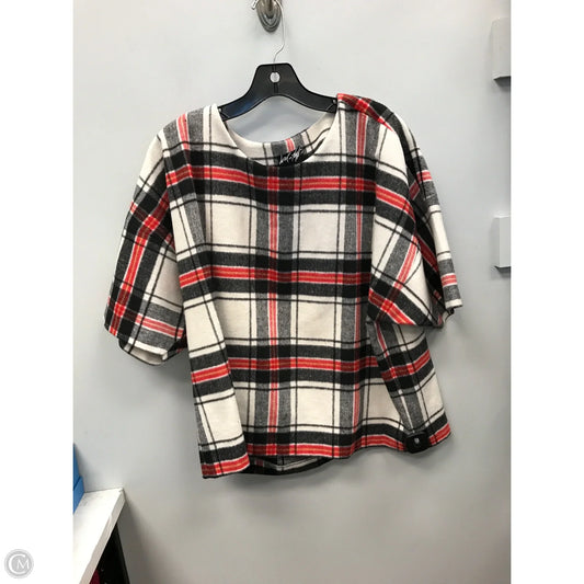 Top Short Sleeve By Lord And Taylor In Plaid Pattern, Size: Xl