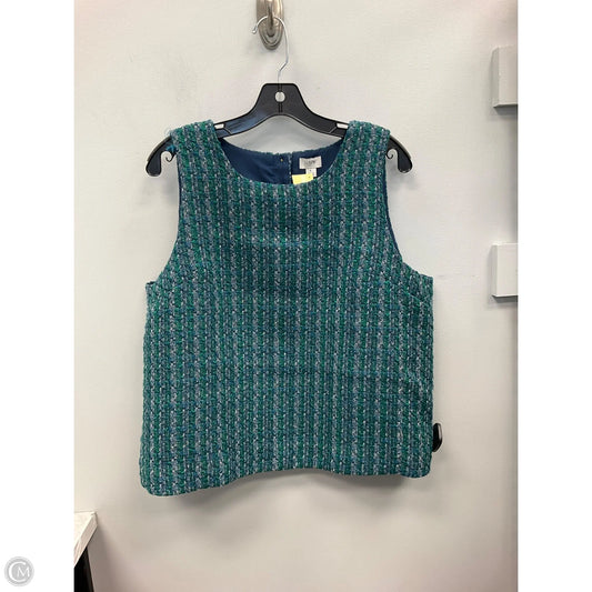 Top Sleeveless By J. Crew In Blue & Green, Size: L