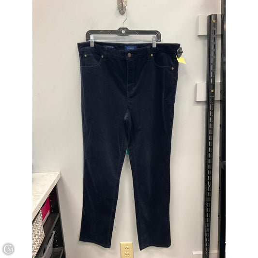Pants Corduroy By Talbots In Navy, Size: 16