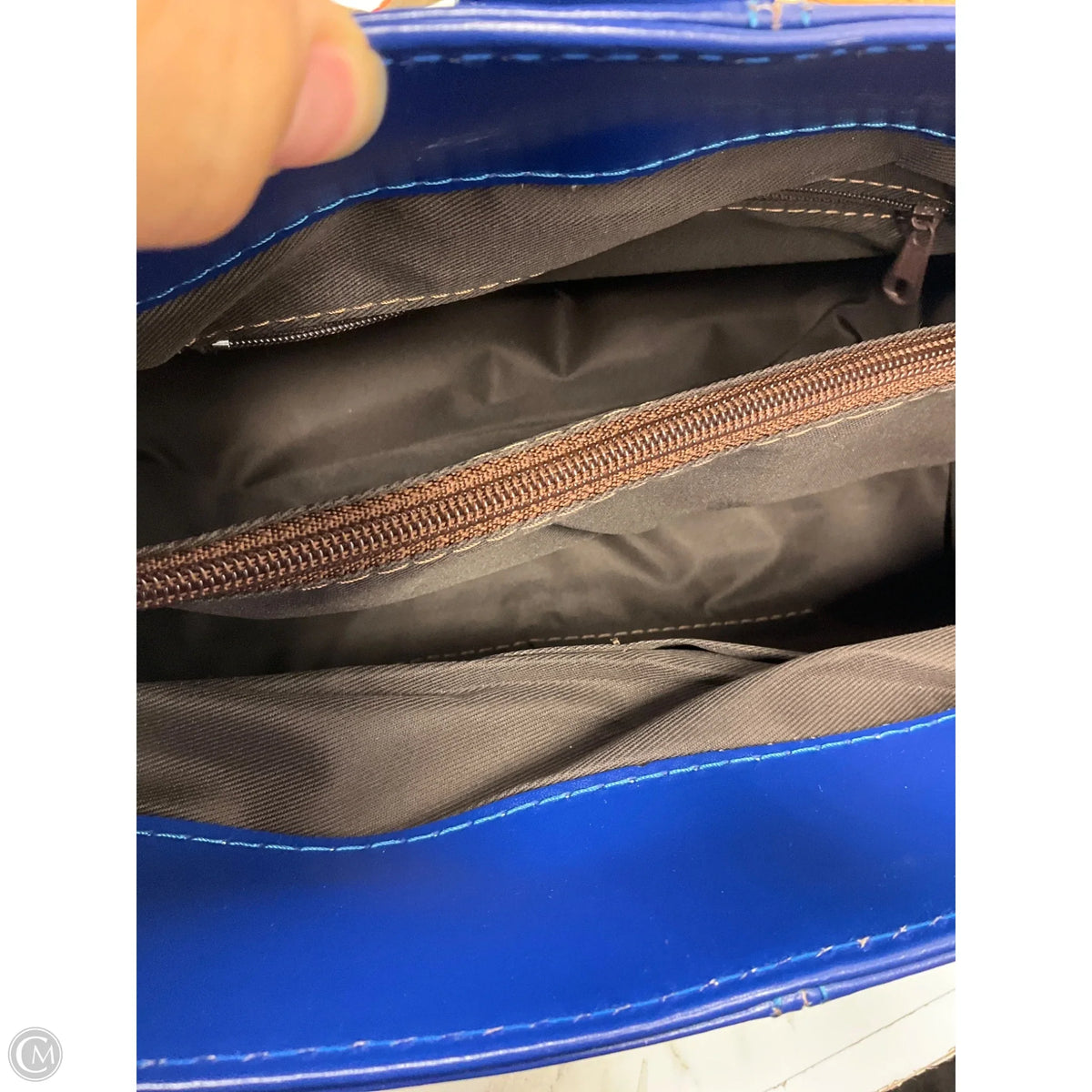 Handbag Leather By Cmc, Size: Large