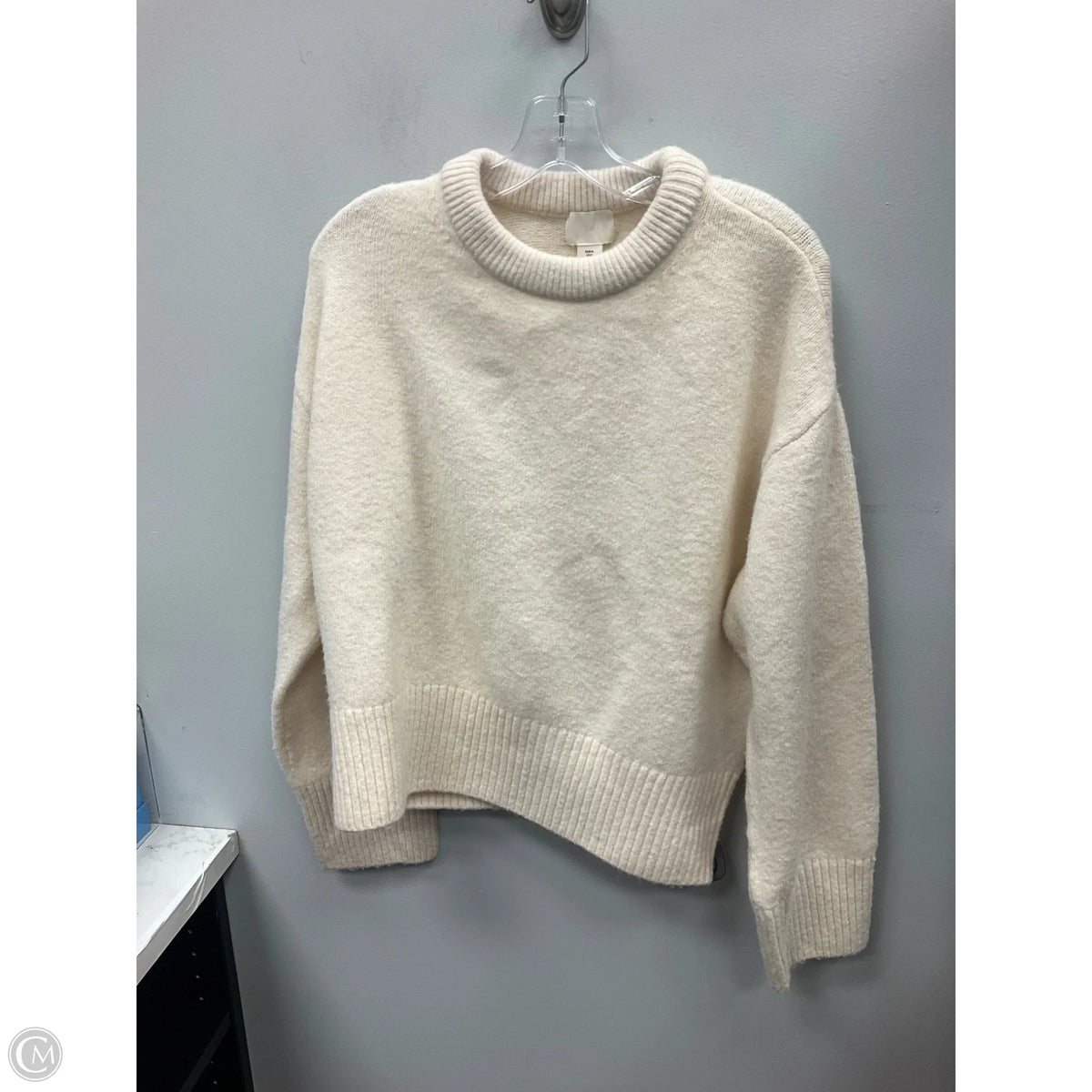 Sweater By H&m In Cream, Size: M