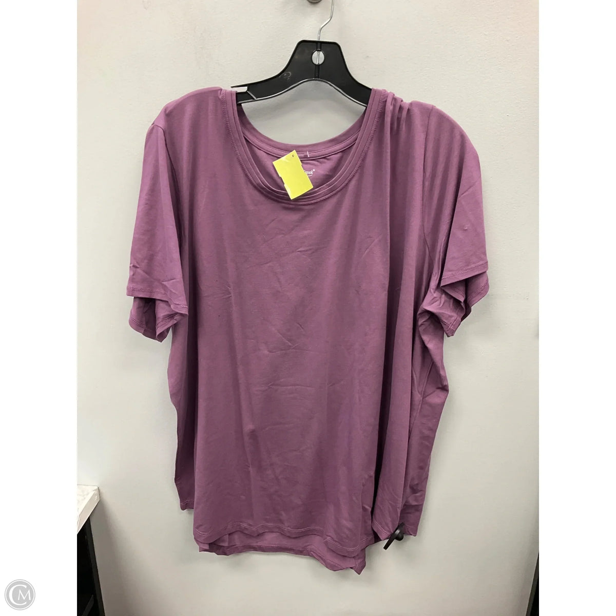 Top Short Sleeve Basic By Coldwater Creek In Purple, Size: 2x