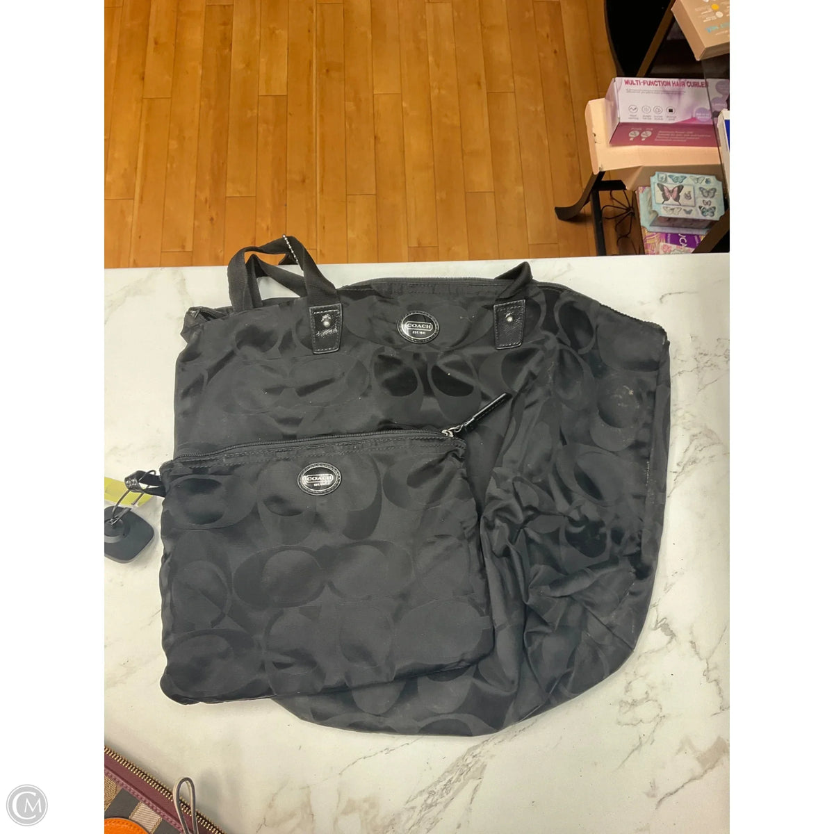 Tote Designer By Coach, Size: Large