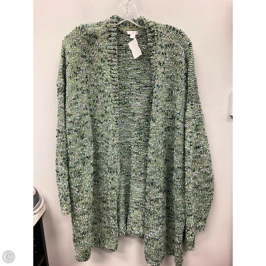 Sweater Cardigan By J. Jill In Green, Size: 2x