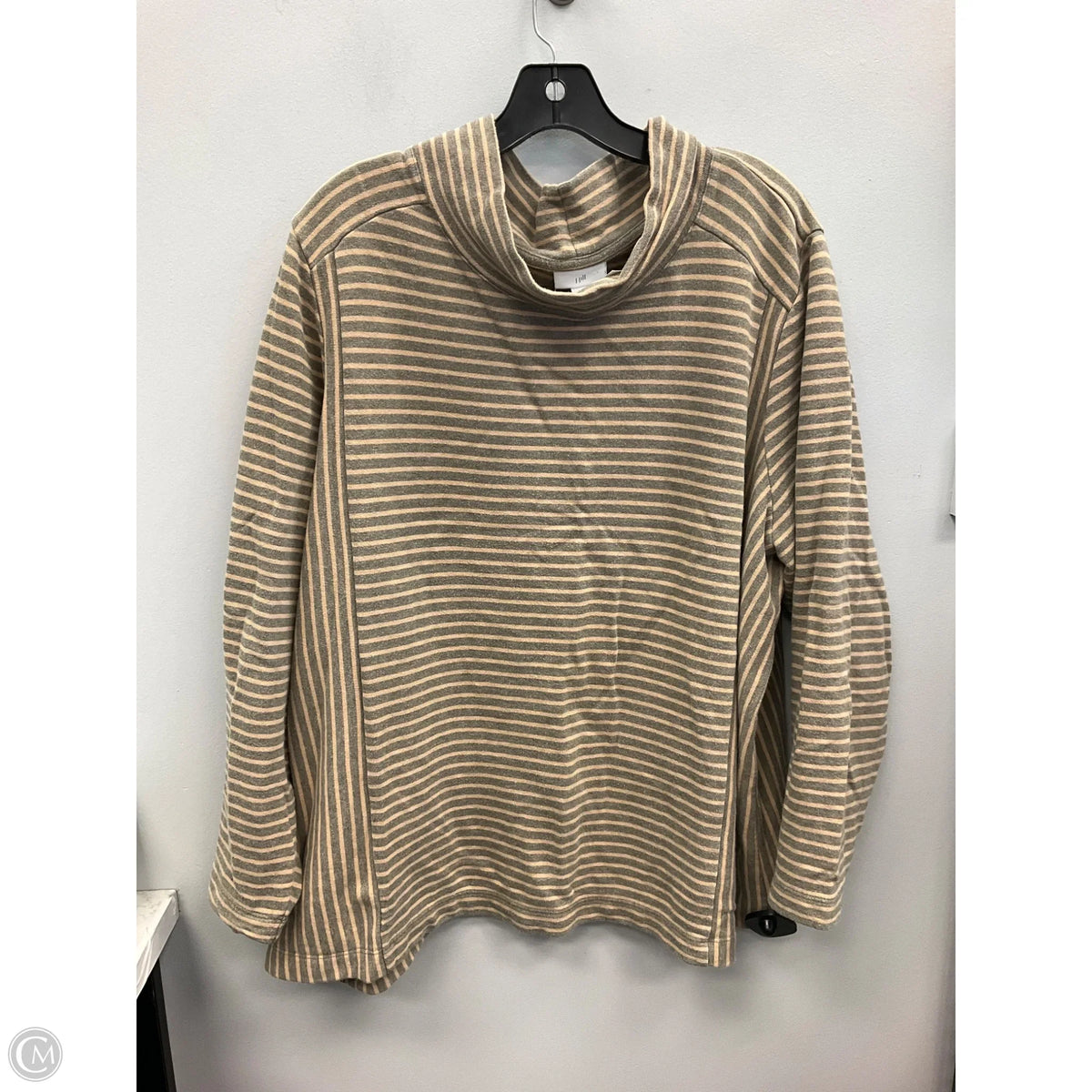 Top Long Sleeve By J. Jill In Striped Pattern, Size: 3x