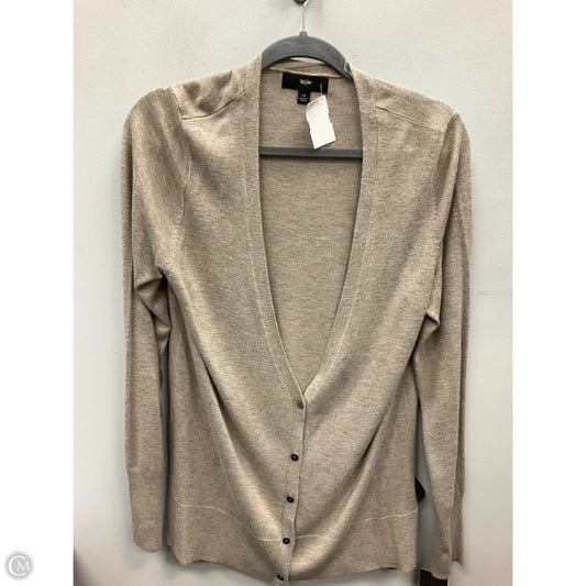Sweater Cardigan By Mossimo In Tan, Size: L