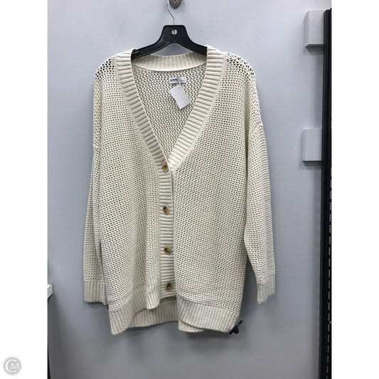 Sweater Cardigan By Sonoma In Cream, Size: Lp