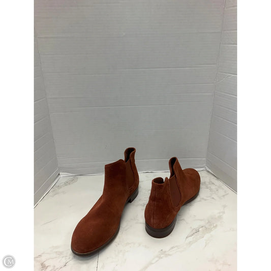 Boots Ankle Heels By Clarks In Copper, Size: 9