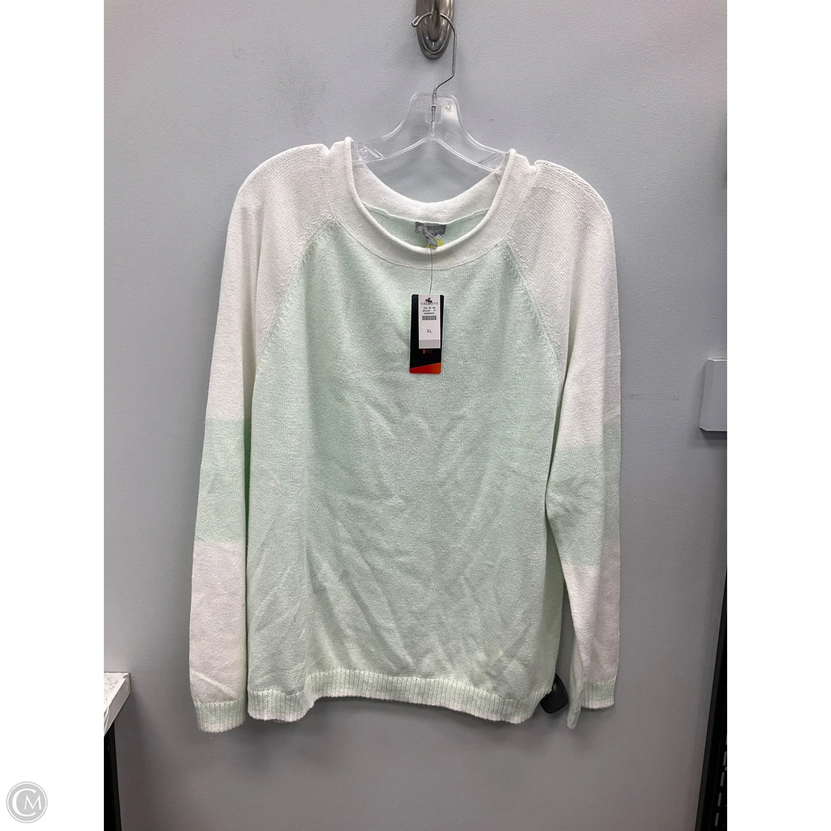 Sweater By Talbots In Green, Size: Xl
