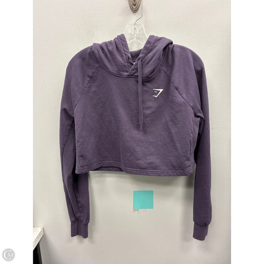 Athletic Sweatshirt Hoodie By Gym Shark In Purple, Size: M