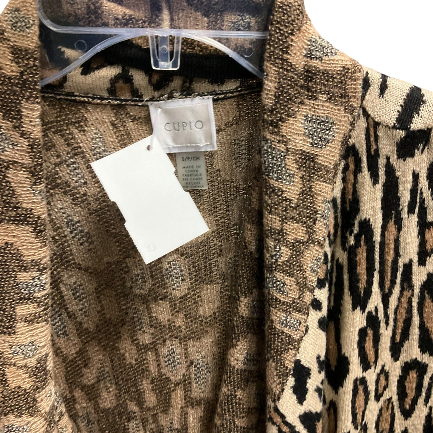 Sweater Cardigan By Cupio In Animal Print, Size: S