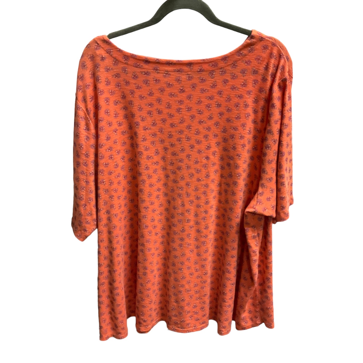 Orange Top Short Sleeve J. Jill, Size 4x